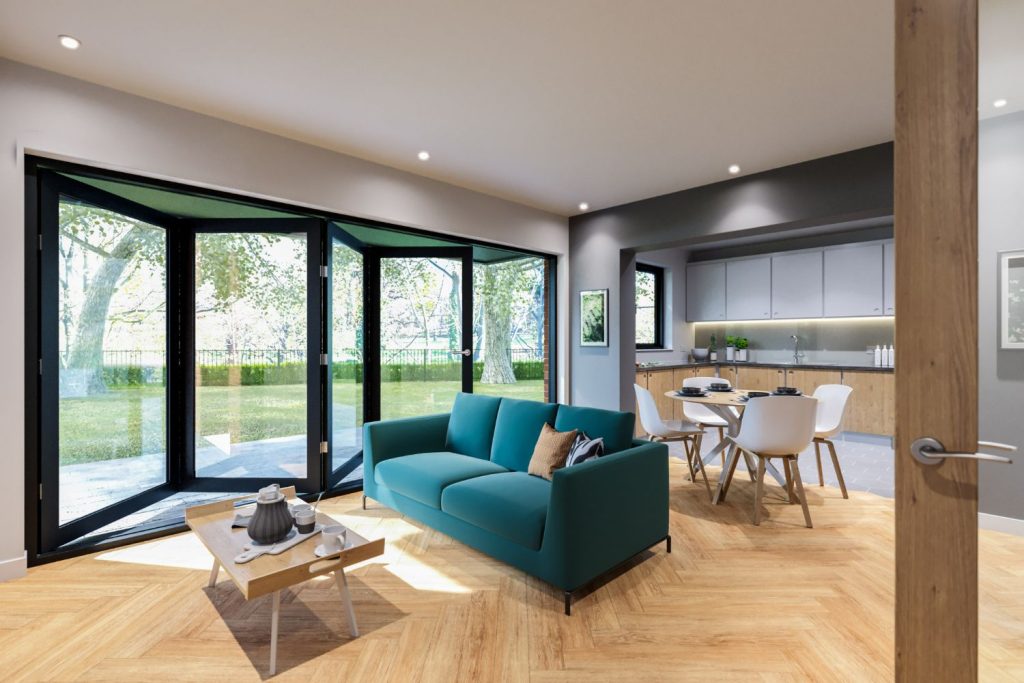 Bryson Architecture Heritage Park C11 Apartment GF Lounge