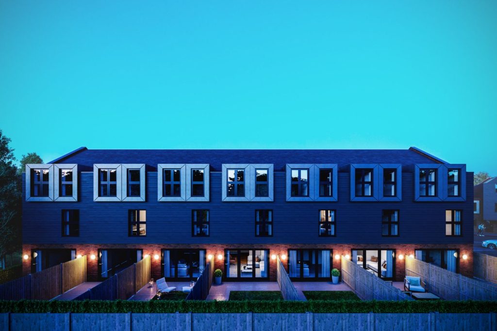 BrysonArchitecture HeritagePark Townhouses Rear